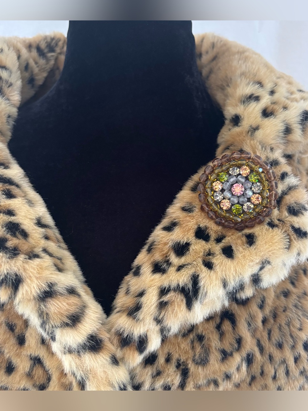Vintage Giorgio Armani Signed Statement Brooch Crystal Accents - Picture 1 of 6